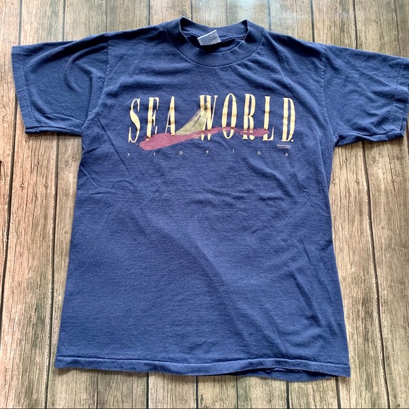 VTG Sea World Tee Sz M - Picture 1 of 5